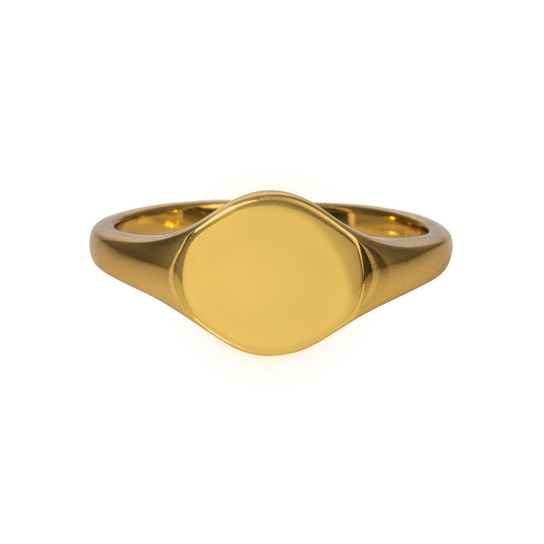 Goldbug Crest Signet Ring