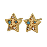 Goldbug Blue Skies Star Stud Earrings