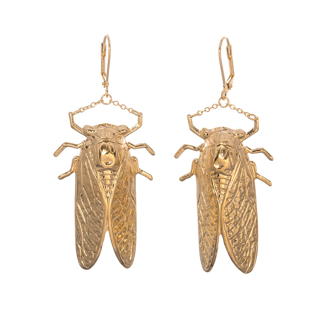 Goldbug Long Drop Earrings