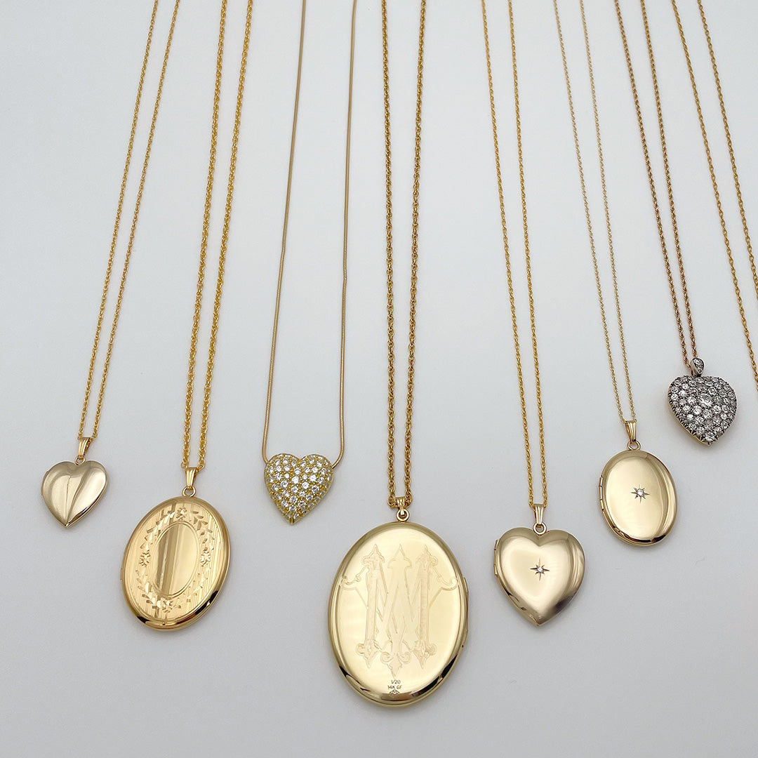 14K Gold Filled 19mm Heart Locket Necklace