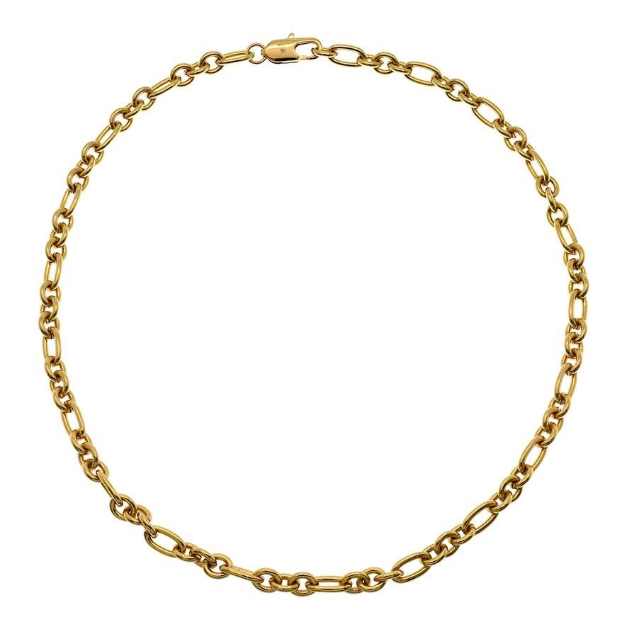 Goldbug Oval & Round Heavy Chain Necklace