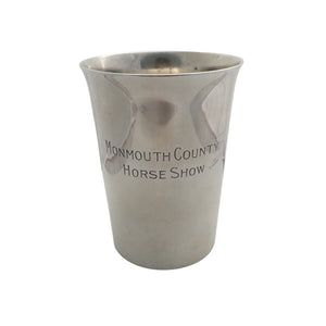 Estate Engraved Sterling Silver Tumbler Cup