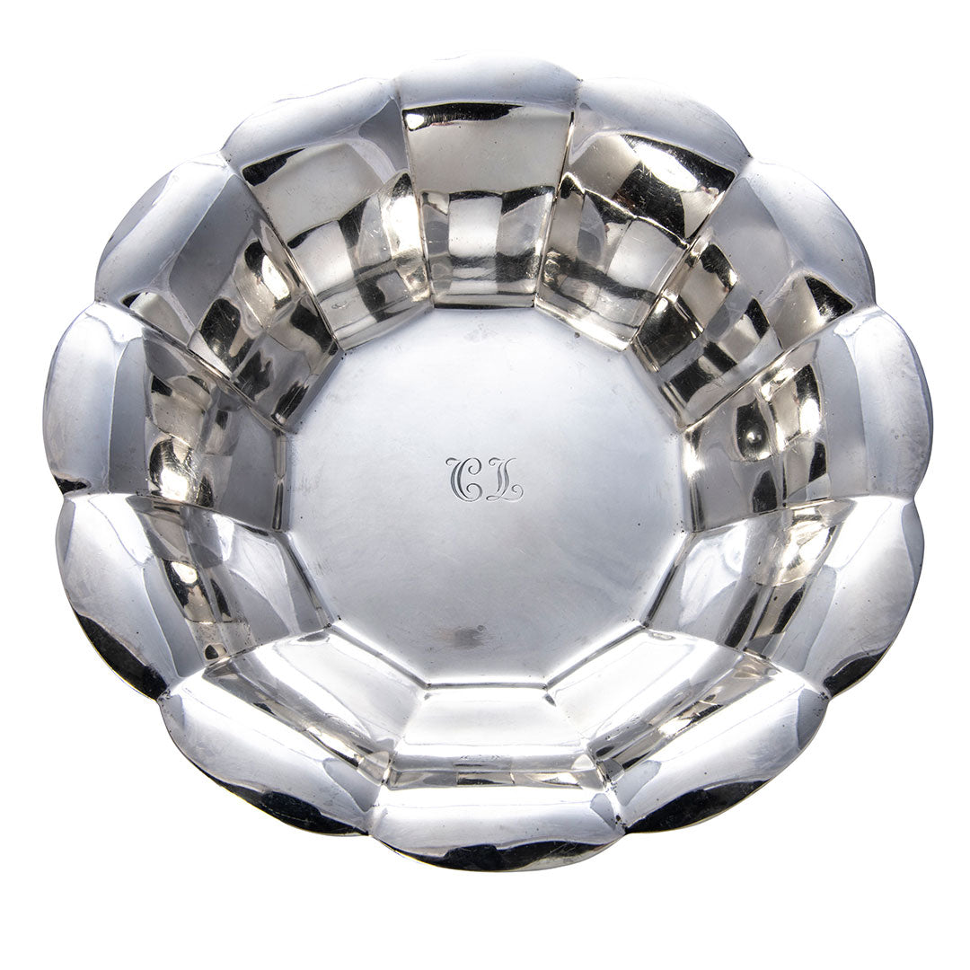 Estate Tiffany & Co. Sterling Silver Scalloped Bowl