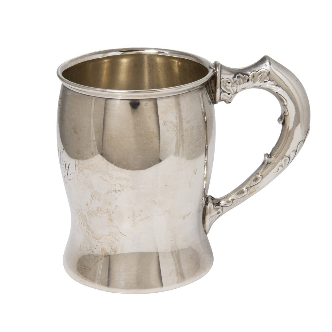 Estate Engraved Canadian Sterling Silver Baby Cup