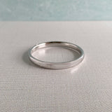 Baby Sterling Silver Plain 5mm Bangle with machine engraving