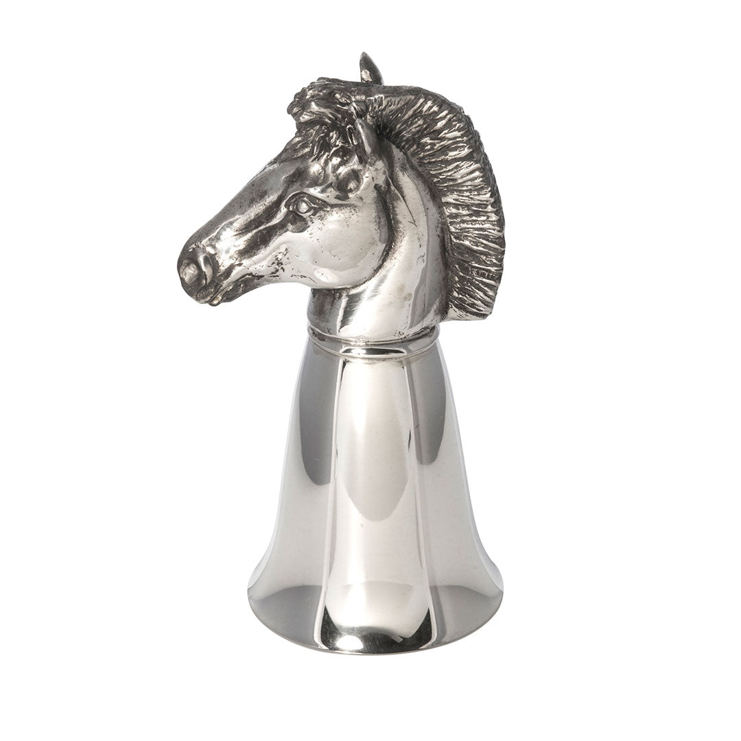 Pewter Foal Horse Stirrup Cup Jigger 2.5oz