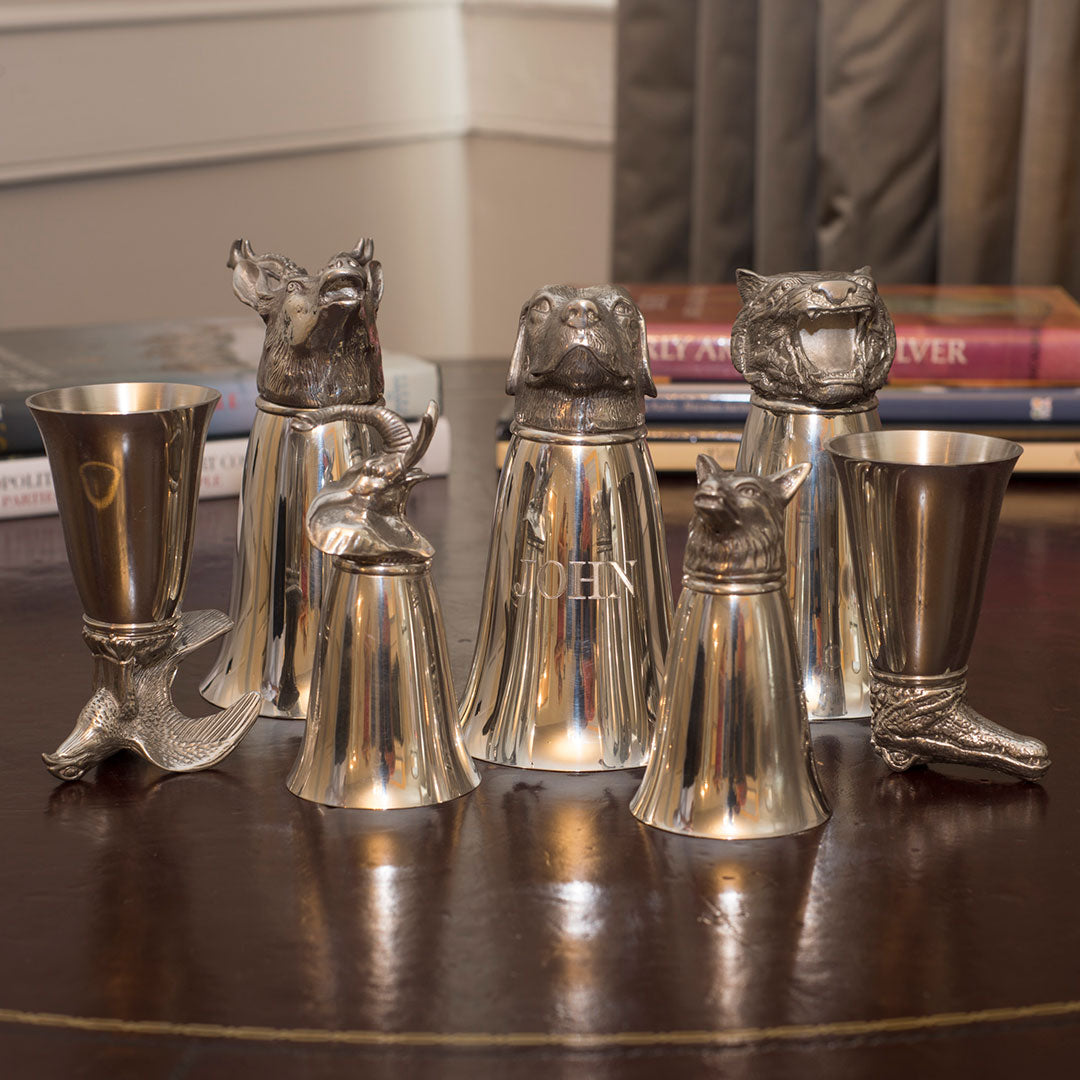 Assorted Pewter Stirrup Cups