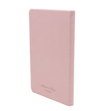 Pink Faux Leather & Gold Edge Notebook A5 Back