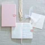 Pink Faux Leather & Gold Edge Notebooks