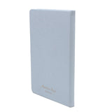 Blue Faux Leather & Gold Edge Notebook A5 Back