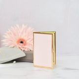 Pastel Pink Enamel & Gold Plated Double Picture Travel Frame