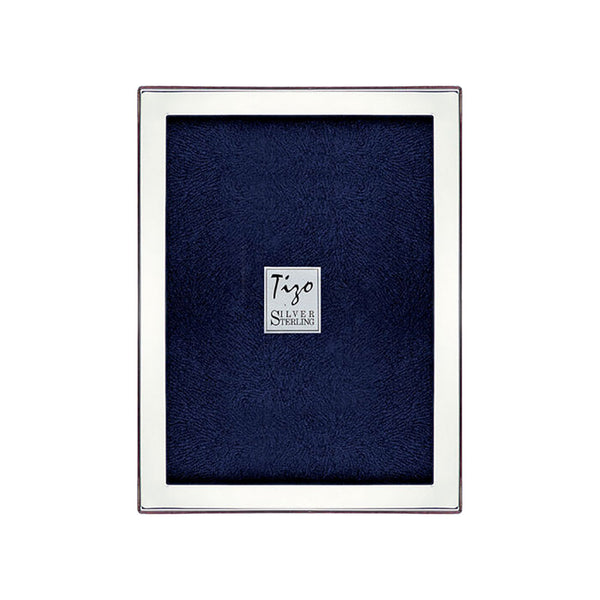 Sterling Silver Flat Plain Picture Frame 4x6