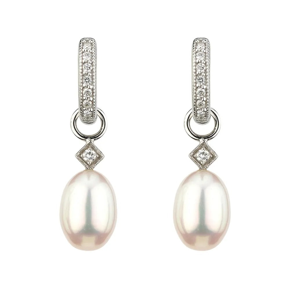Jude Frances Lisse Pearl Briolette Earring Charms