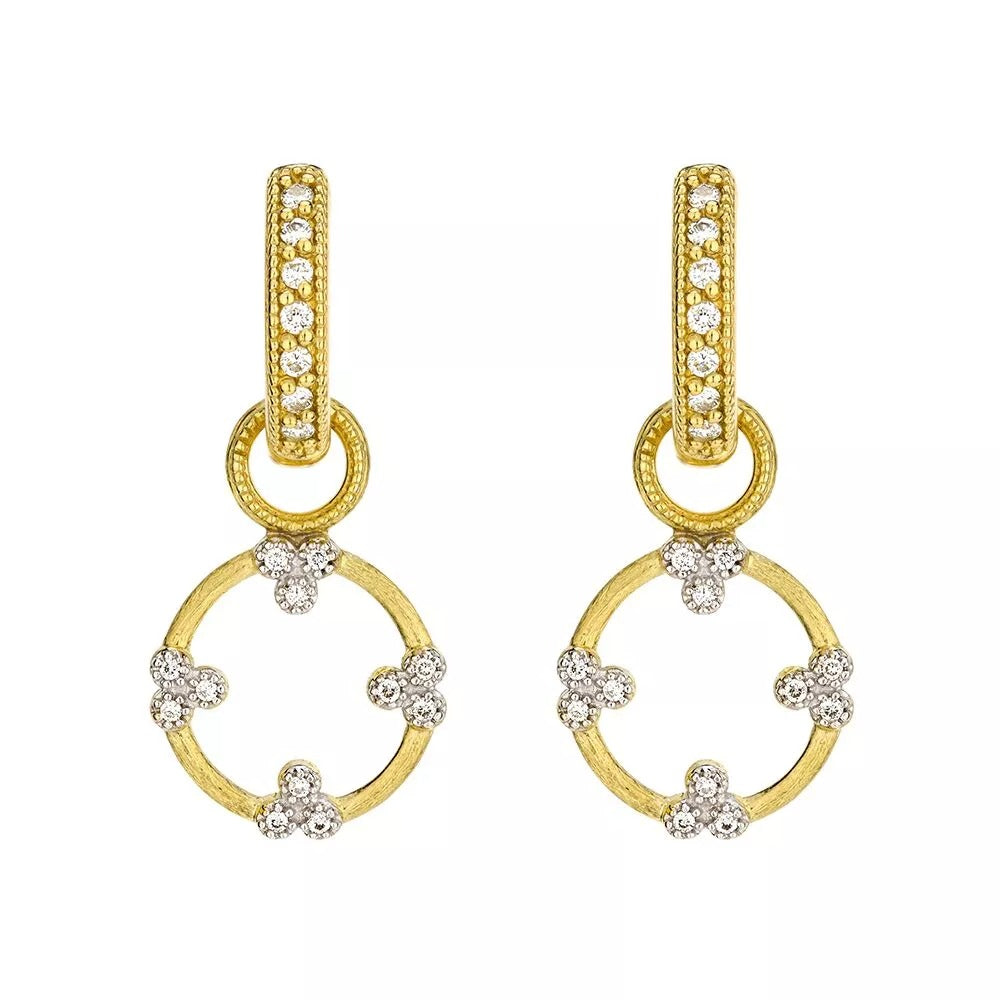 Jude Frances Provence Champagne Open Circle Trio Earring Charms