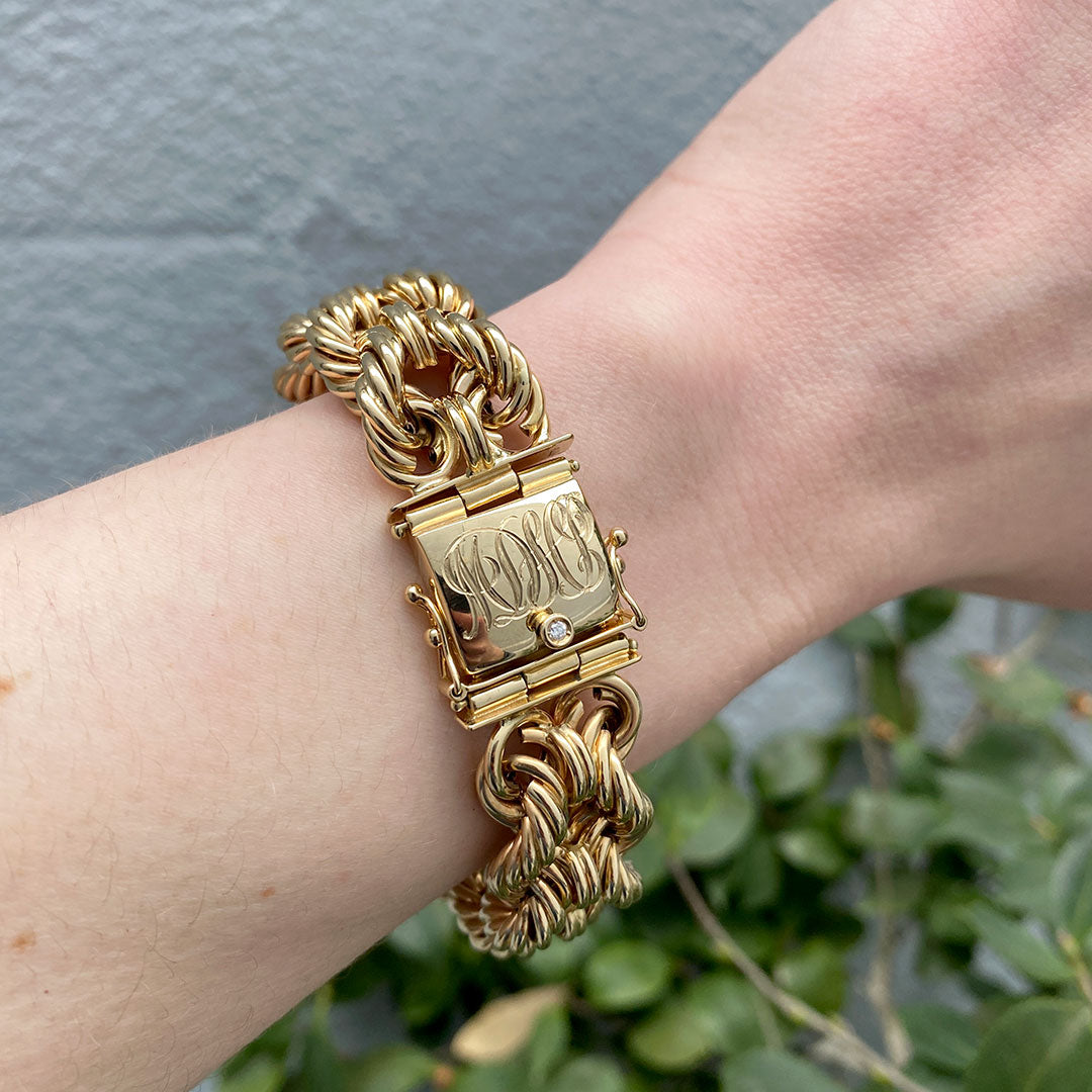 Handmade Jewelry Bangles Stackable Gold Bracelet Liz James Designs