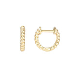 Petite Twist 14K Gold Huggie Earrings
