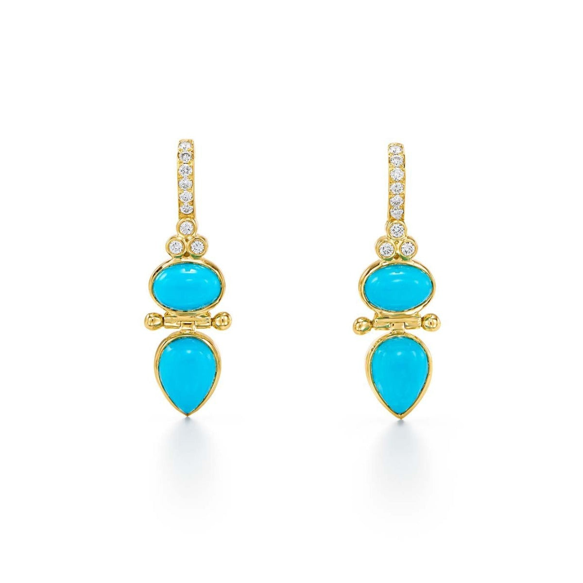 Temple St. Clair Turquoise Dynasty Drop Earrings