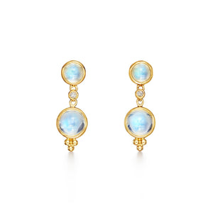 Temple St. Clair Moonstone Double Drop Earrings