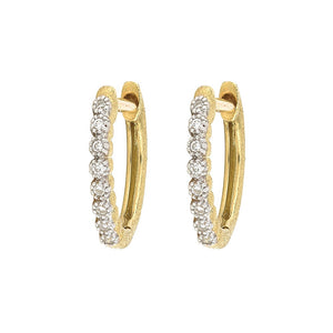 Jude Frances Delicate Provence Champagne Hoop Earrings