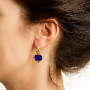 Elizabeth Locke “Two Cranes” Venetian Glass Earring Charms