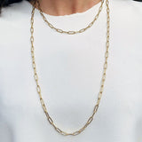 Goldbug Paperclip Chain Necklace 