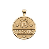 Jane Win Scorpio Zodiac Coin Pendant Necklace