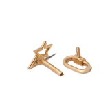 Marla Aaron 18K Yellow Gold Star Lockette Earring