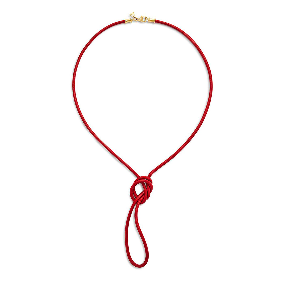 Temple St. Clair Red Leather Cord