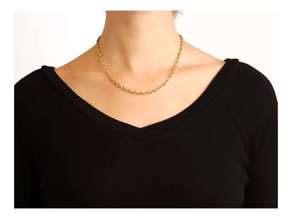 Elizabeth Locke “Orvieto” Link Necklace 17″