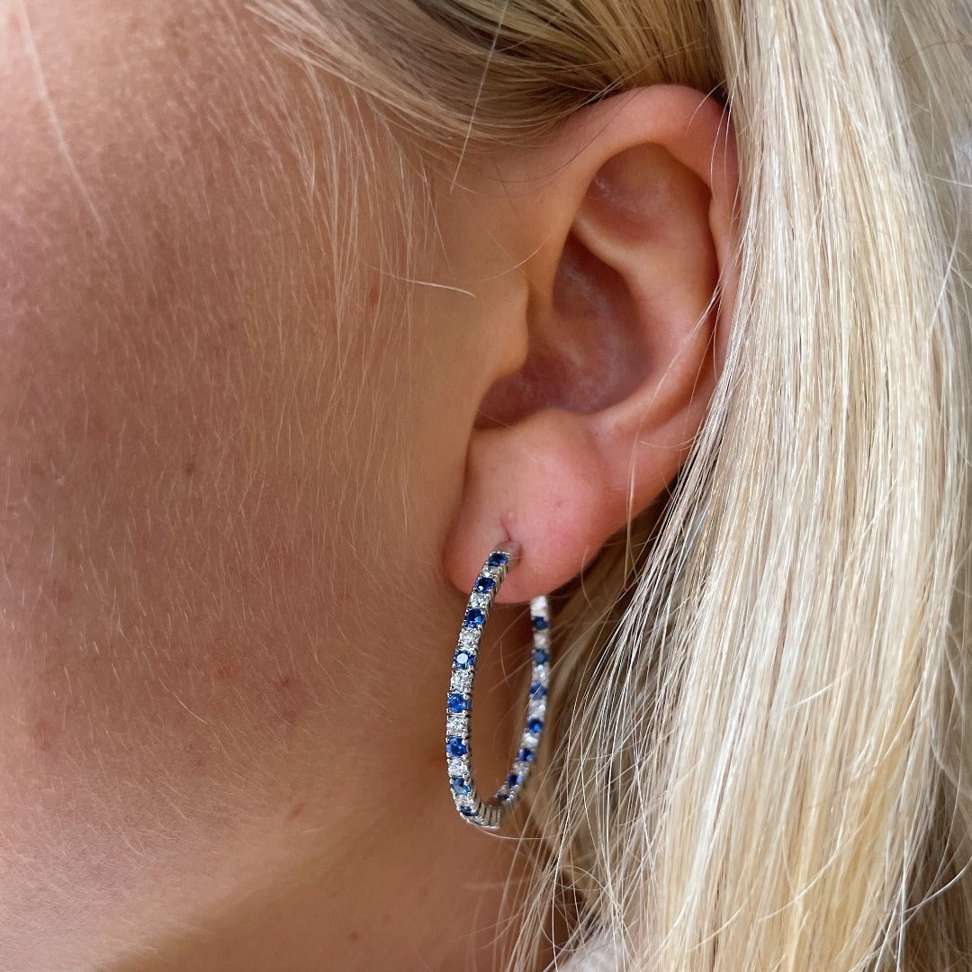 Fope Essentials Flex'it 18ct Gold Hoop Earrings Medium - Laings