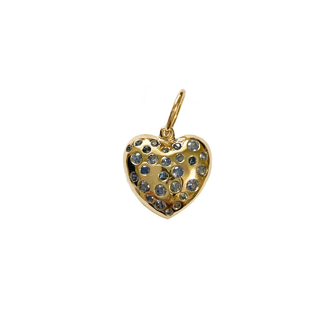 Lawson Dahl Blue Sapphire Mini Love Heart Pendant