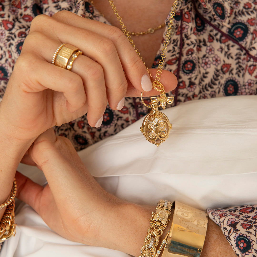 Temple St. Clair Resting Bee Pendant