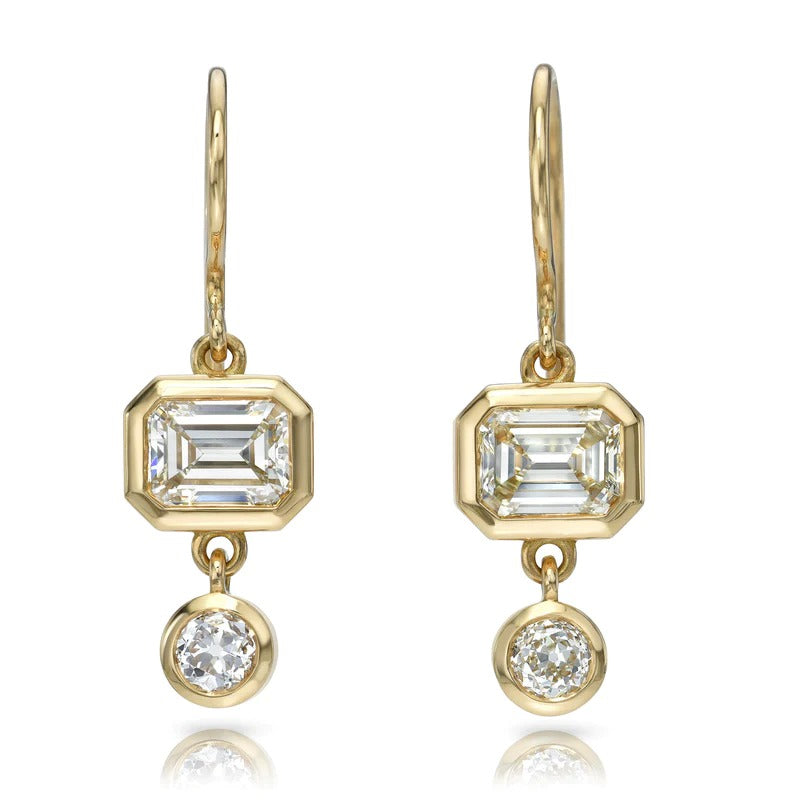 Eugene Single Stone Earrings – Carbon Diamonds