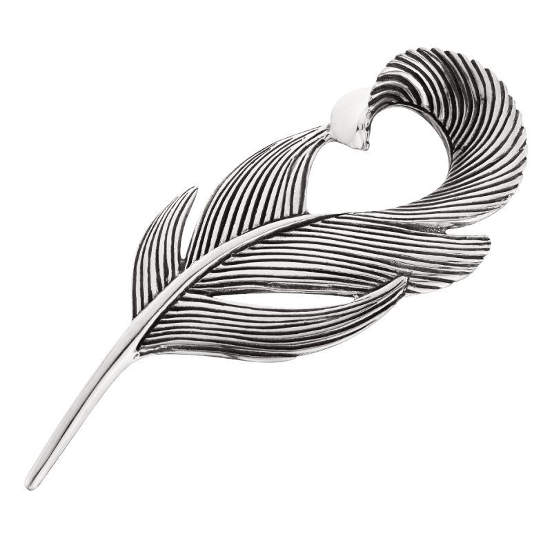 Grainger McKoy Sterling Silver Mallard Feather Pin
