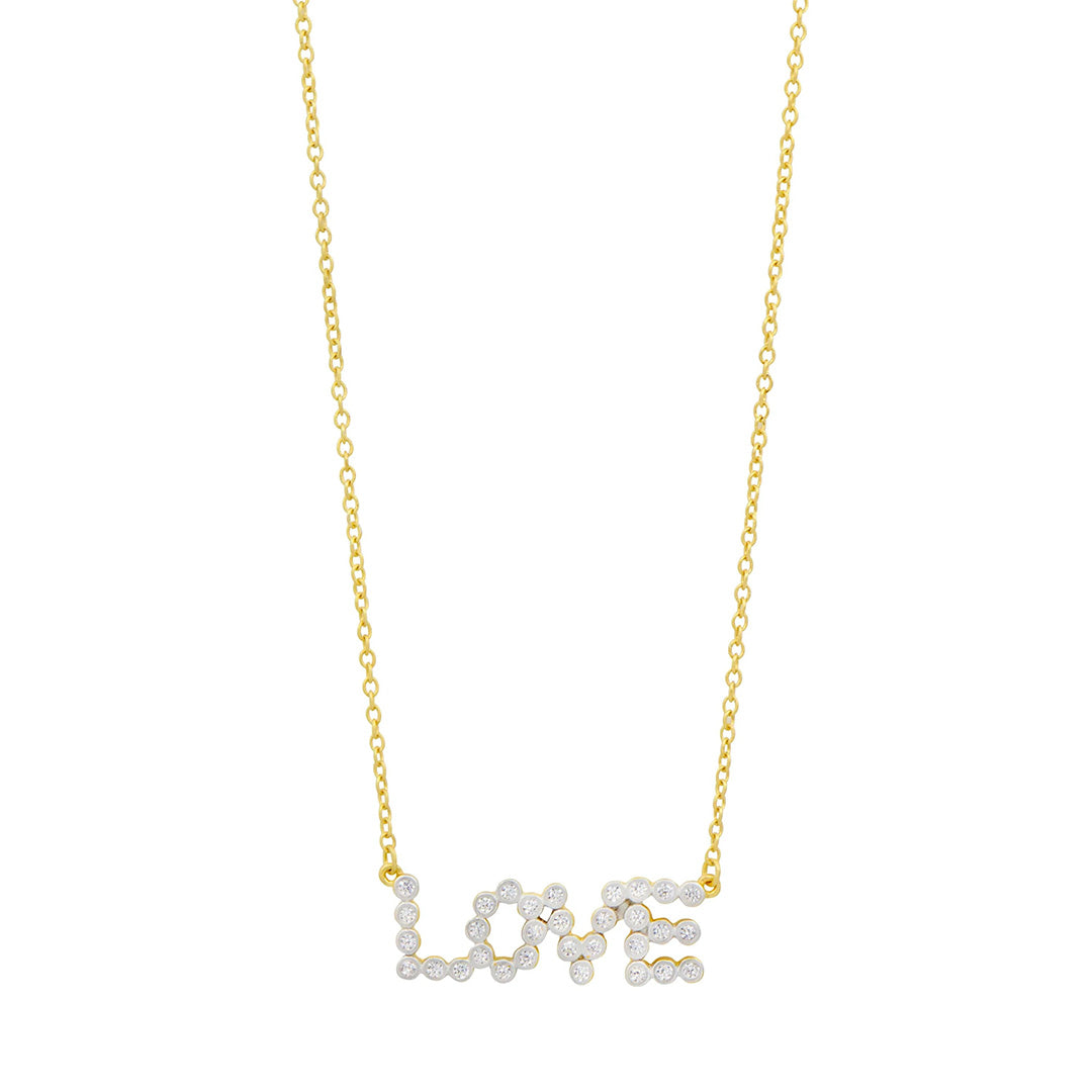 Freida Rothman Sparkling LOVE Necklace