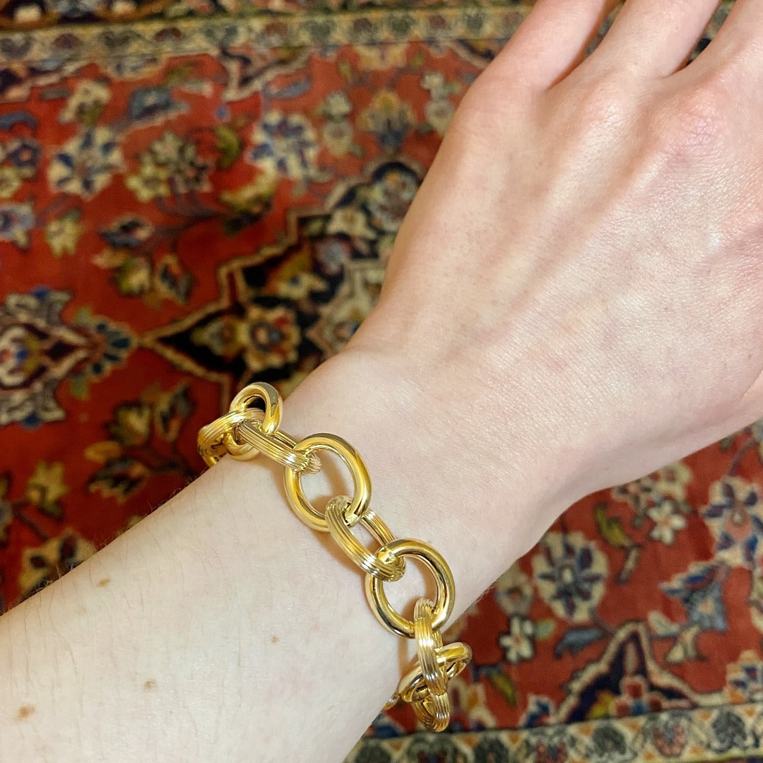12 MM White Gold Cuban Link Bracelet (10k gold) BIG – goldfevermiami