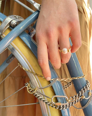 Marla Aaron 14K Yellow Gold Biker Chain Necklace