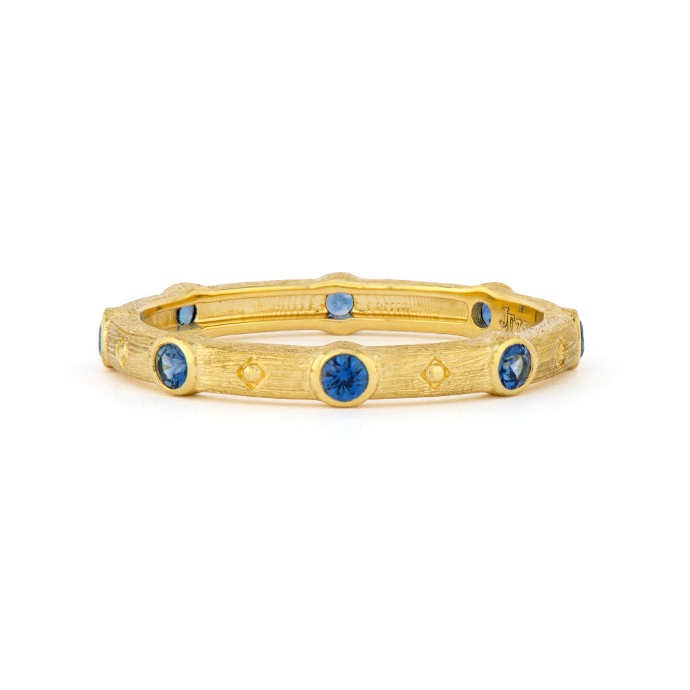 Jude Frances Blue Sapphire Provence Stacker Band
