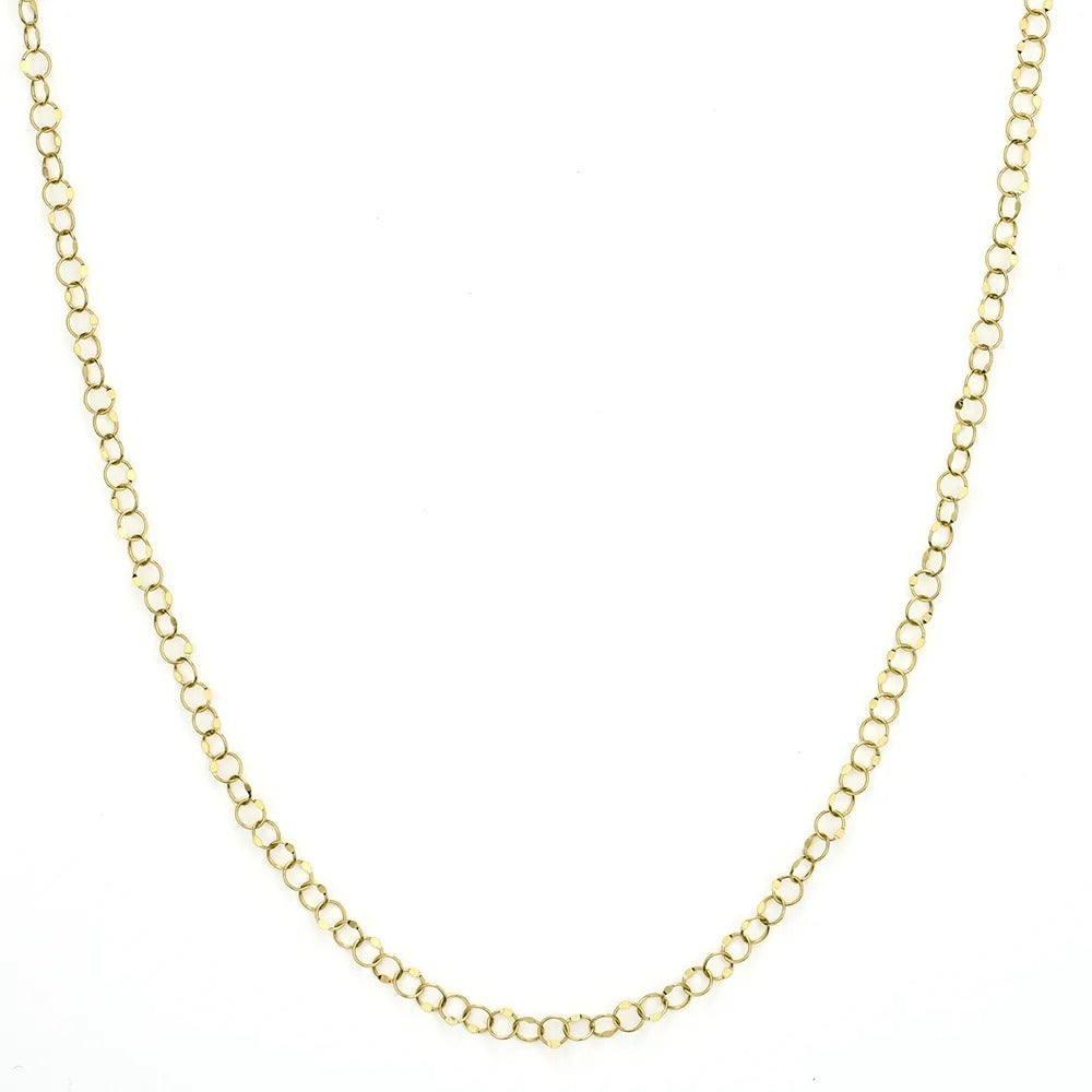 Jude Frances Hammered Circle Chain Necklace
