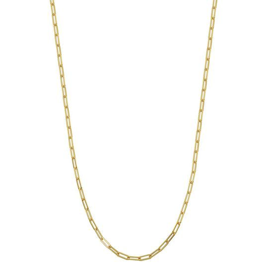 Charles Garnier Gold Plated Silver 3mm Paperclip Chain Necklace