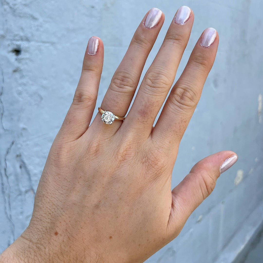 2 Carat Real Diamond Set Engagement & Wedding Rings Princess Cut Style 14K  White Gold - Etsy